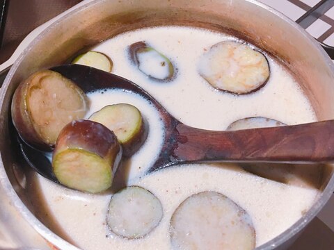 ナスの呉汁(ごじる)であったかほっこり